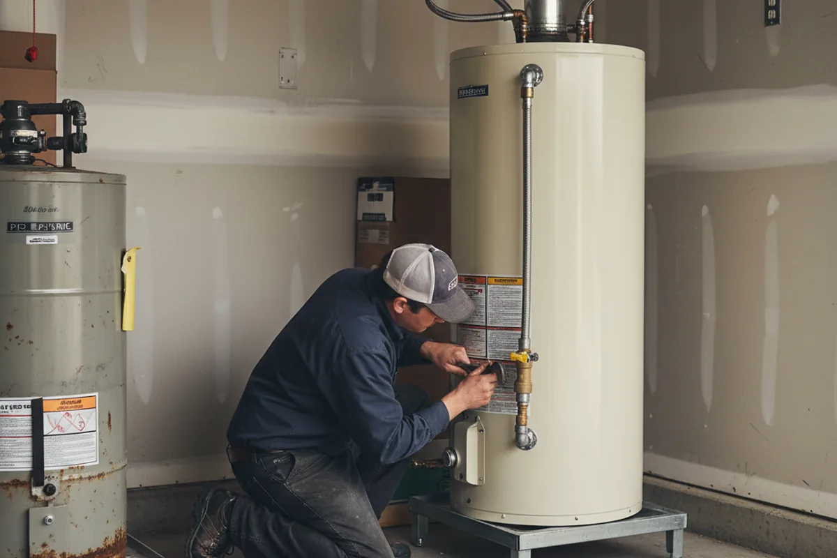 Water heater and shutoff valve replacement in Happy Jack